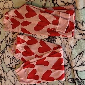 3T Hannah Andersson Heart Pajama Set